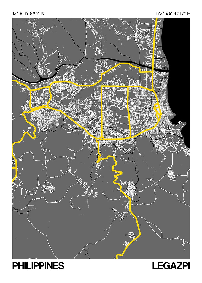 Legazpi City Street Map