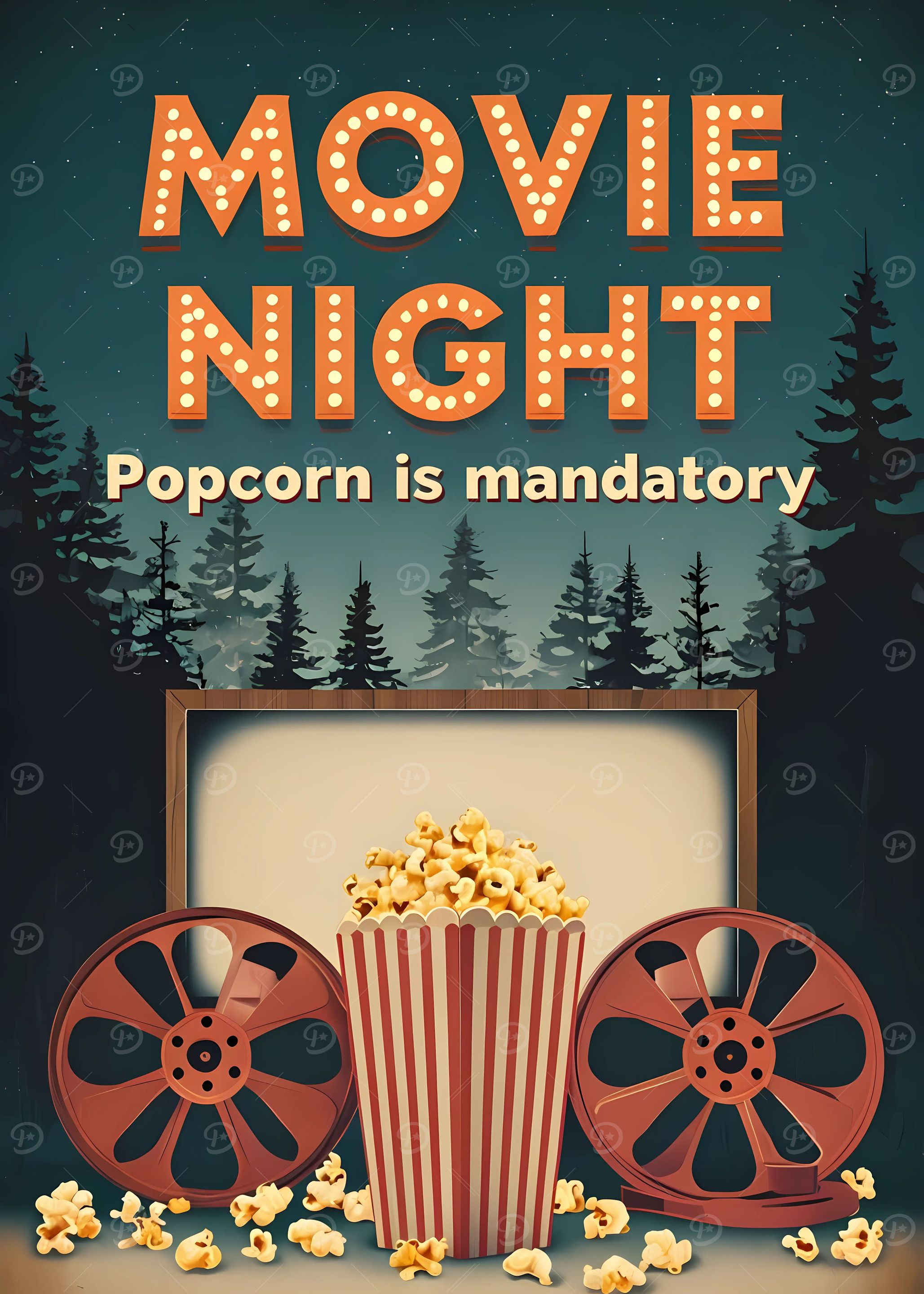 Movie Night Poster