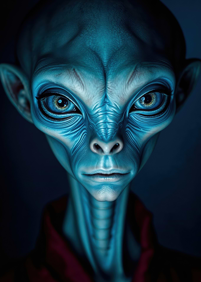 Alien Portrait, visitor from space