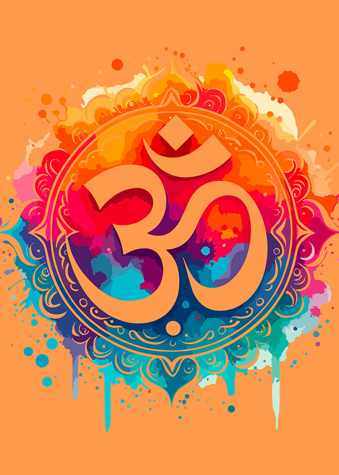 Om Symbol Watercolor Art