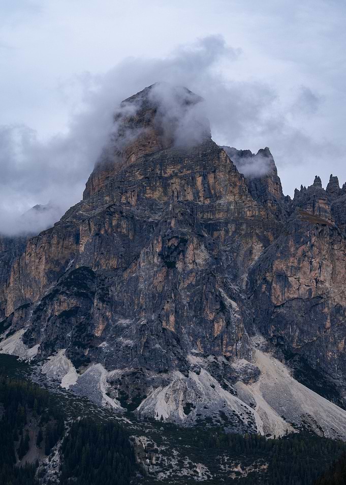 Cloudy Mountain Peak