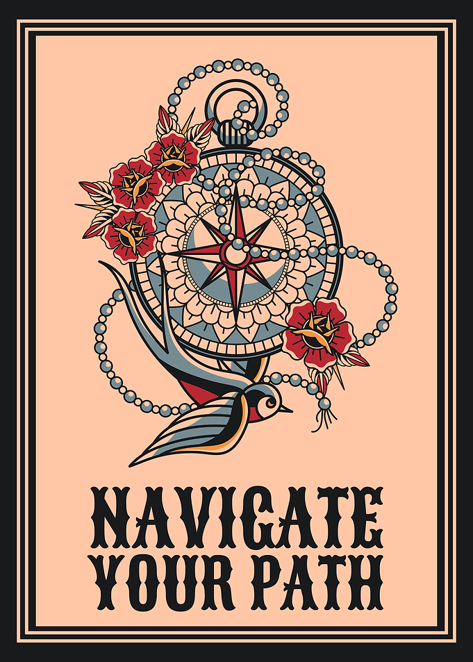 Compass Tattoo Art