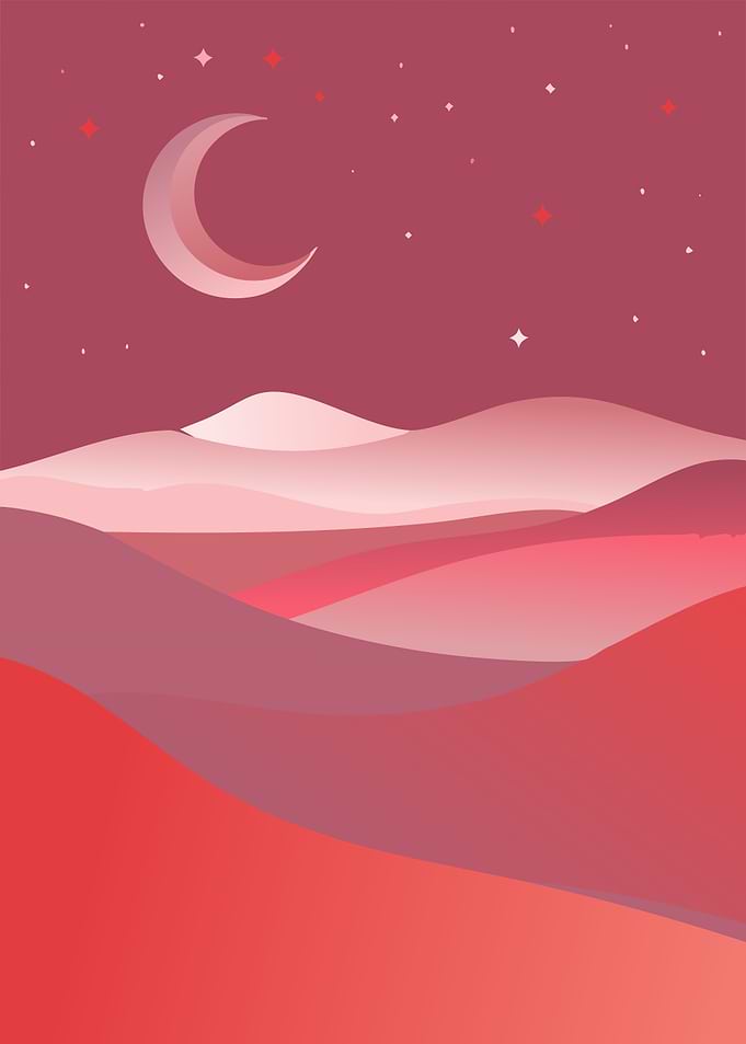 Red Night Sky