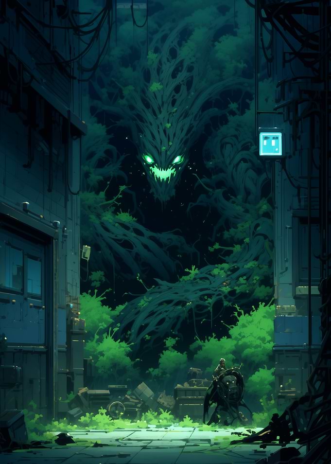Glowing Tree Monster