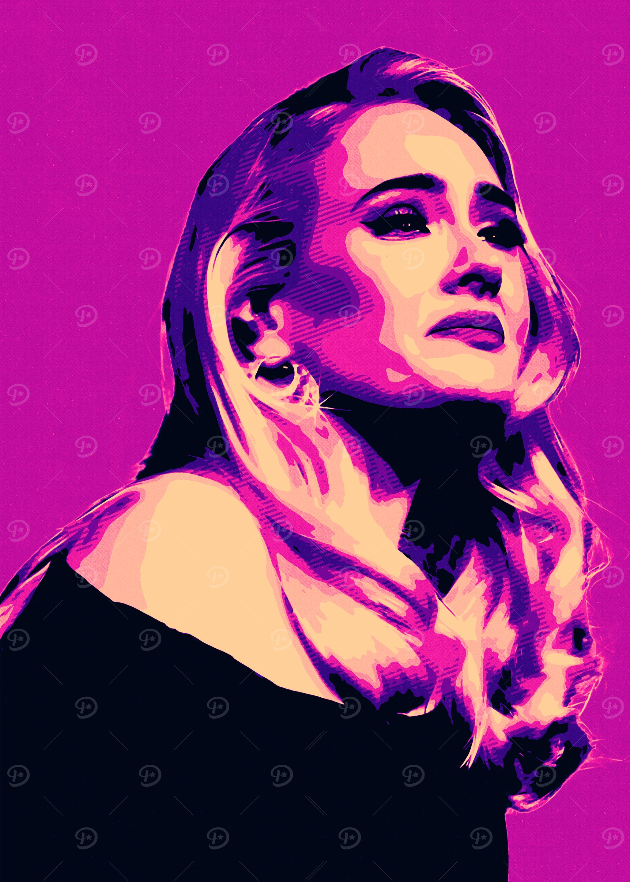 Adele Pop Art Portrait
