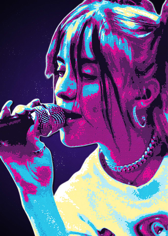 Billie Eilish Pop Art