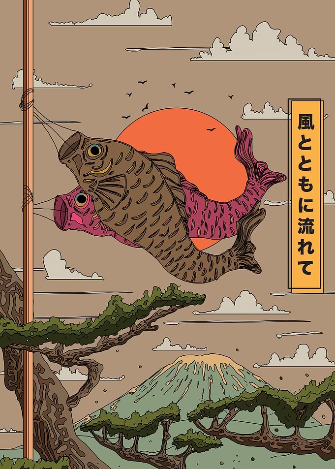 Japanese Fish Kite