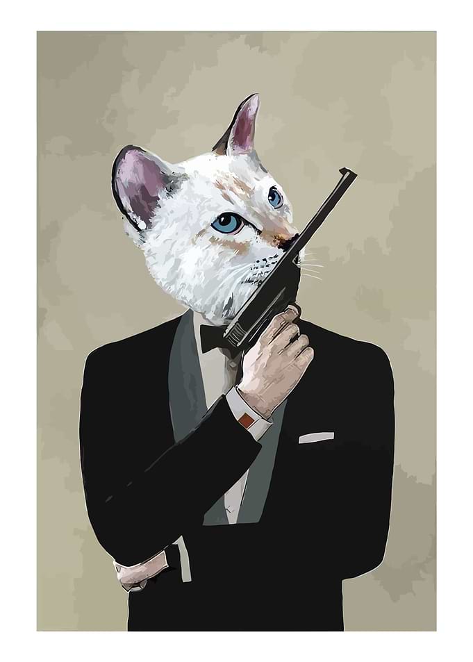 Cat Agent with Gun