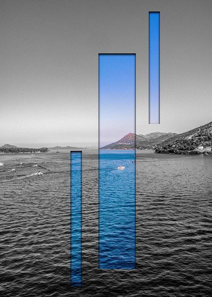 Seascape with Blue Windows