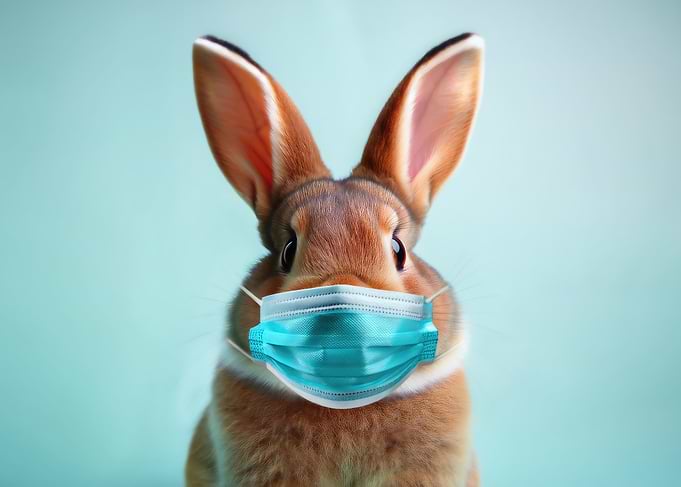 Bunny in Face Mask