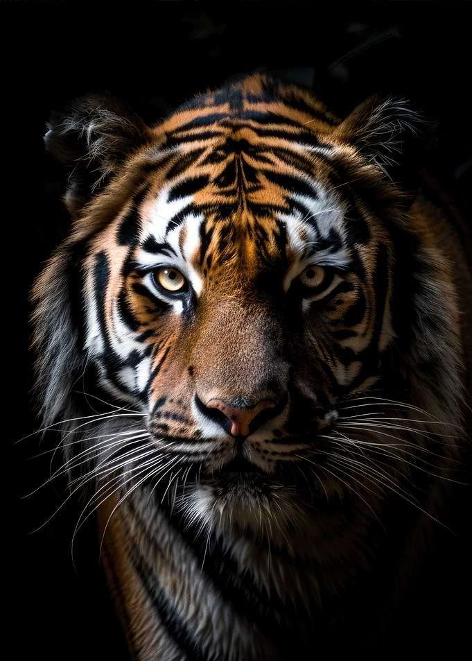 Tiger Close-Up Portrait Photo