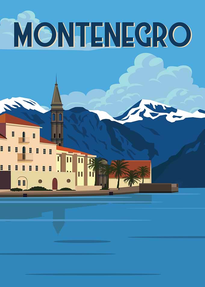 Montenegro Travel Poster