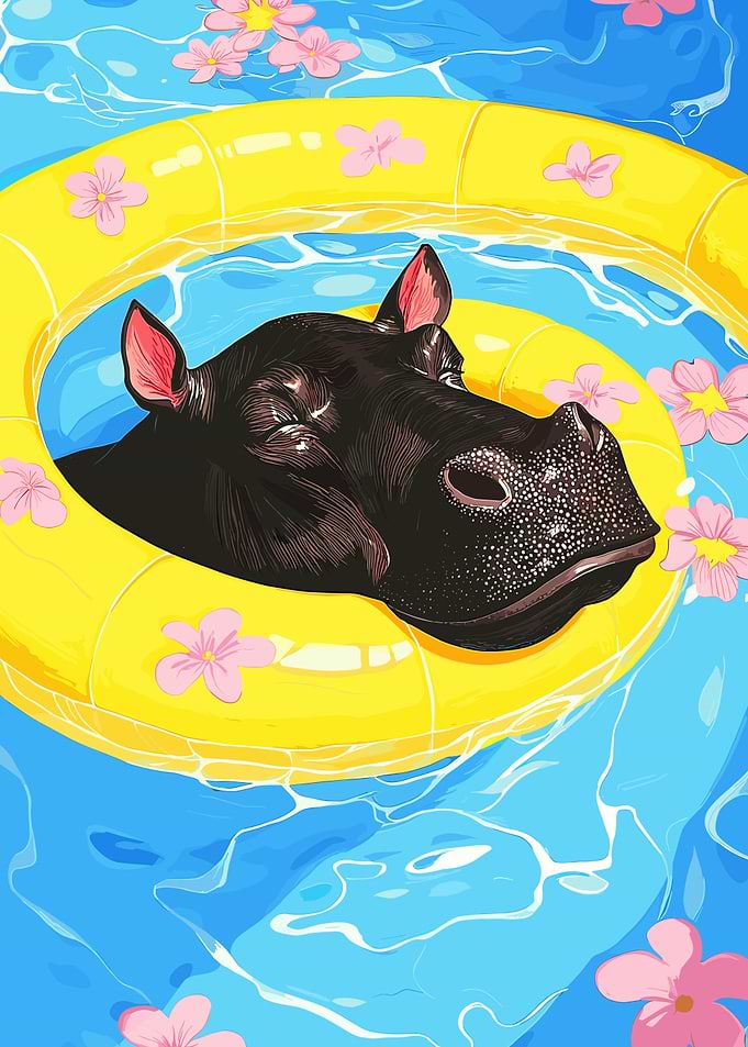 Hippo in Pool Float