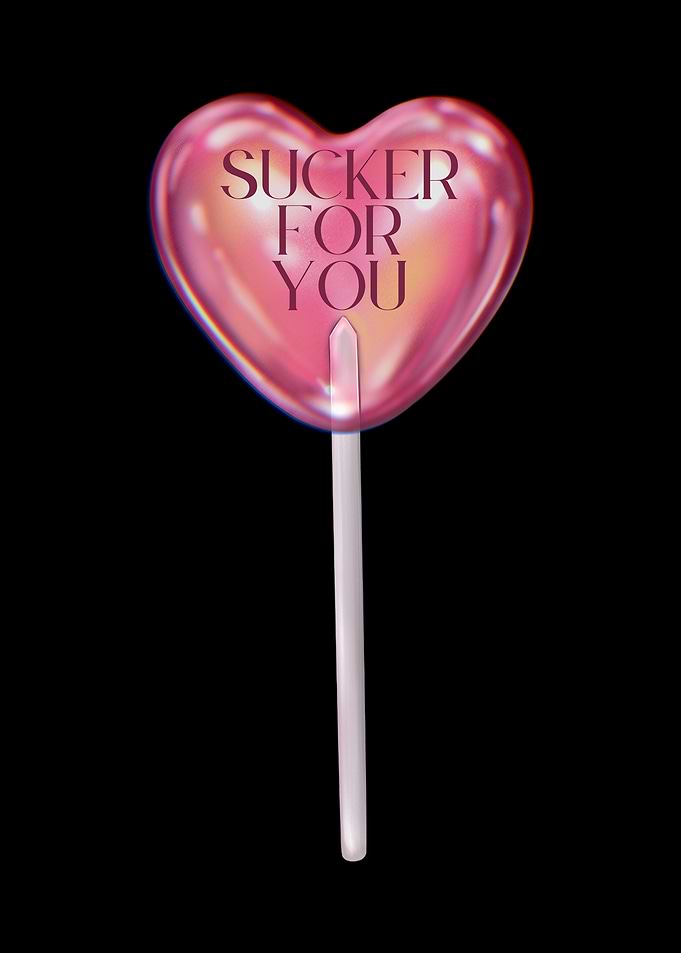 Heart Shaped Lollipop Sucker For you