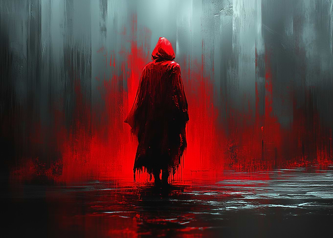 Red Hooded Figure