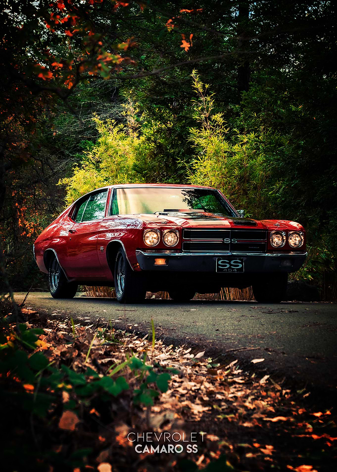 Classic Red Camaro SS
