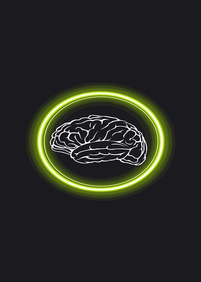 Neon Brain Icon