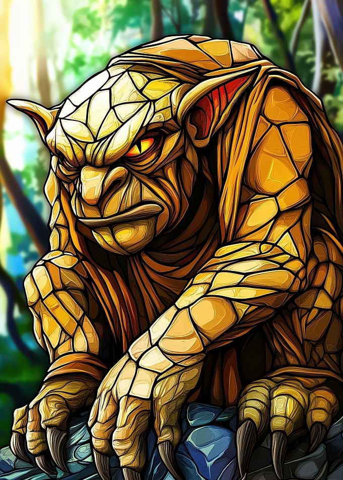 Stained Glass Goblin