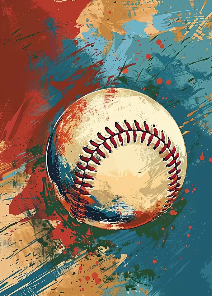 Baseball Splash Art