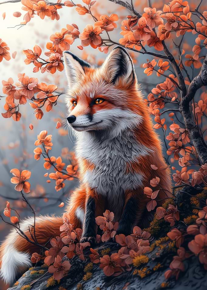 Fox in Blossom