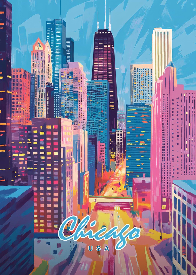 Chicago Skyline Art Print