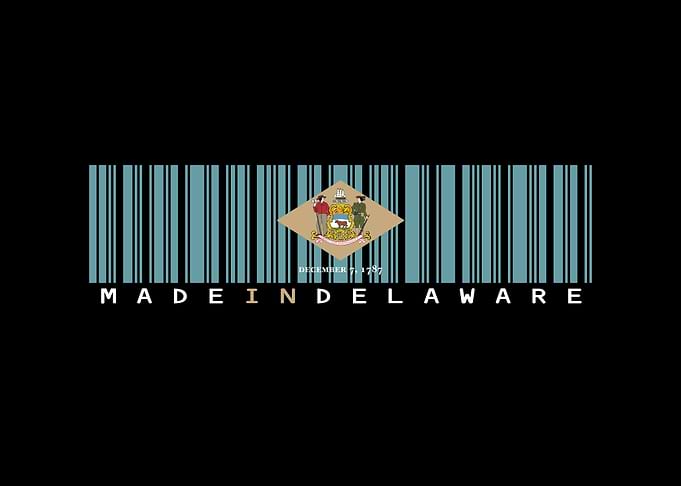Delaware State Flag Barcode