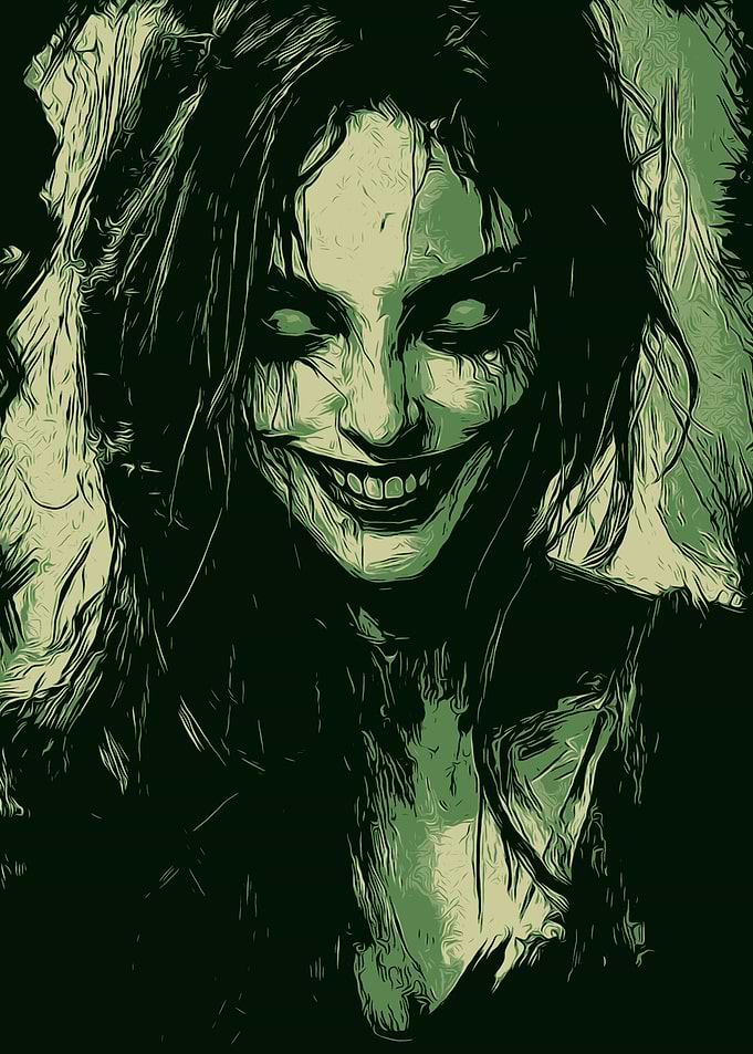 Creepy Woman Portrait