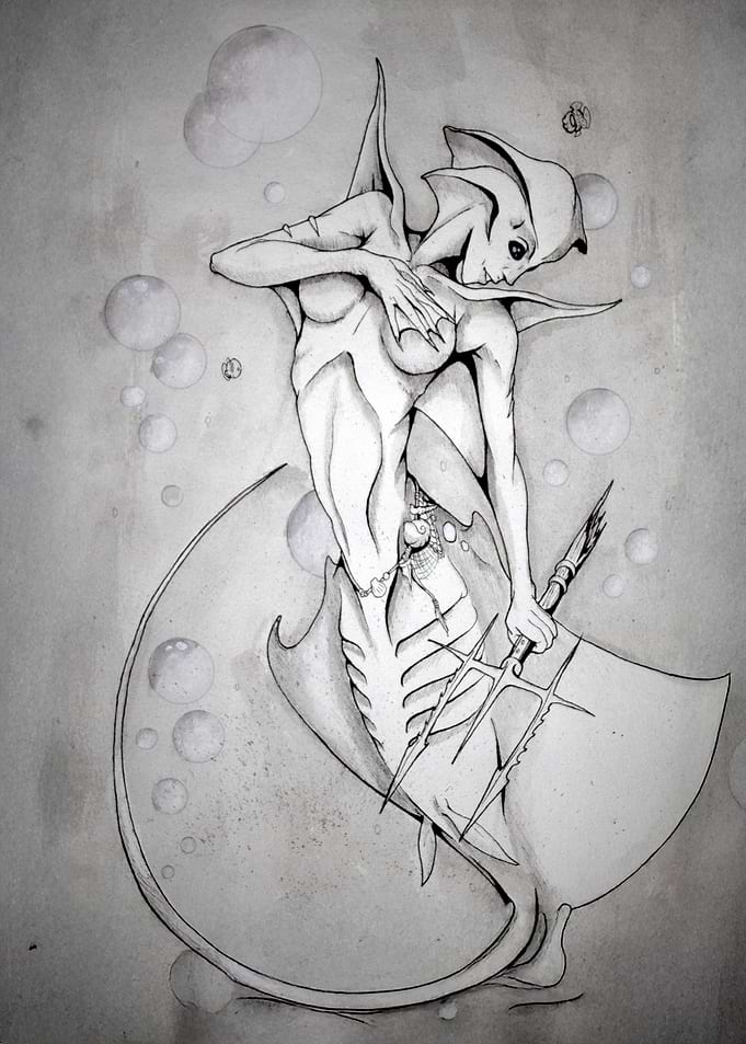 Mermaid mantaray