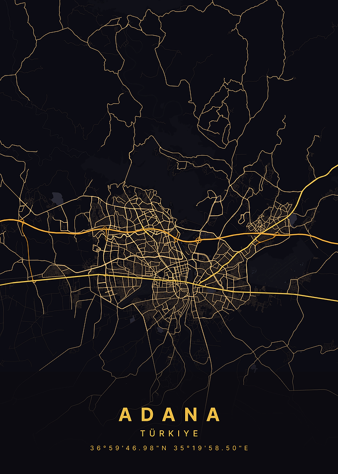 Adana Turkiye City Map