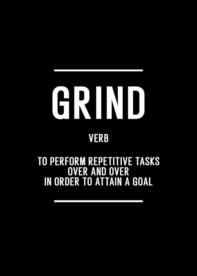 Grind Definition | Inspirational Office Motivational Decor
