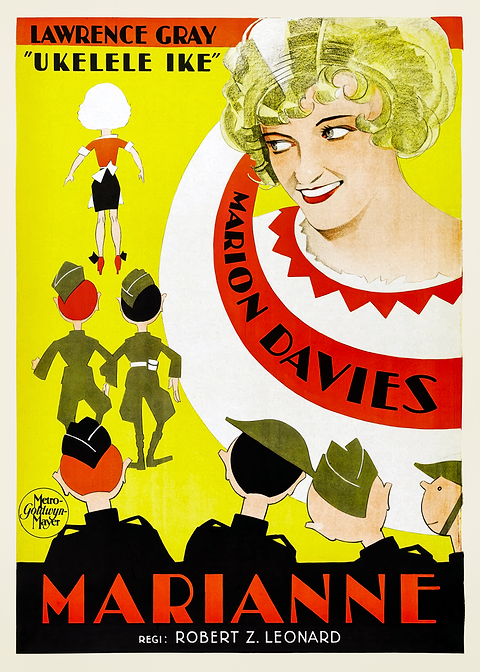 Marianne Movie Poster — vintage film art printed on metal