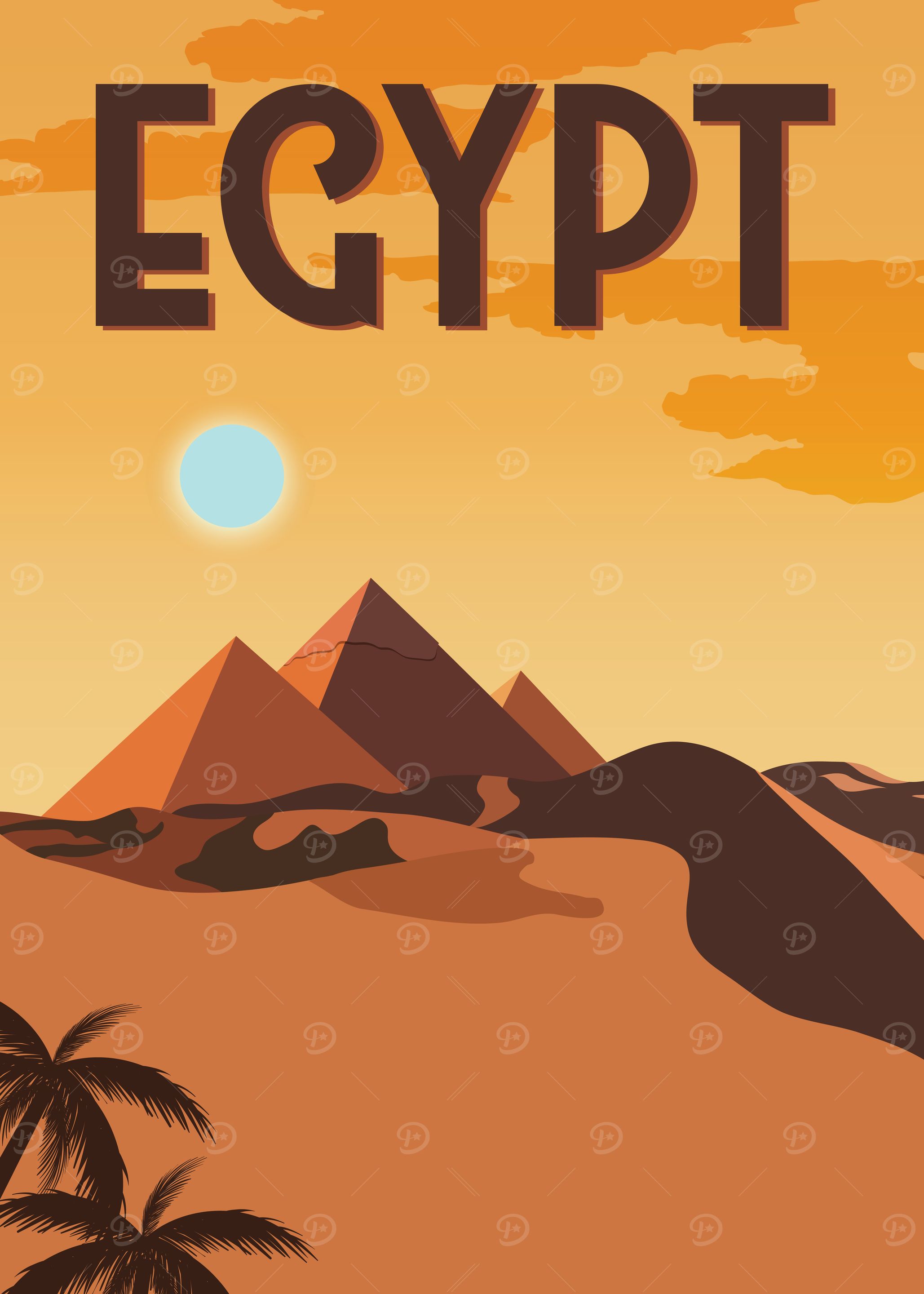 Egypt Pyramids Poster