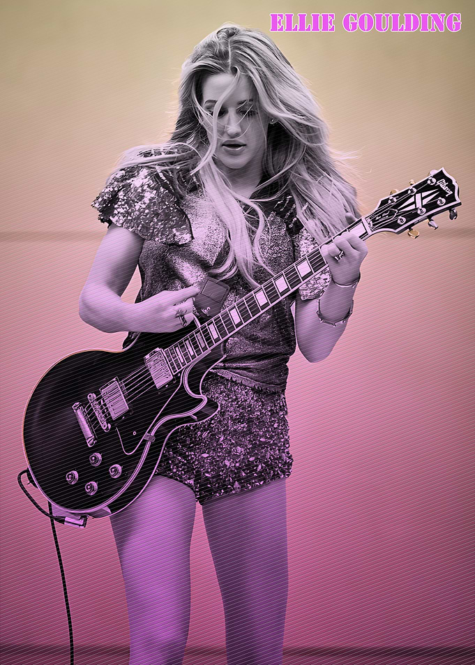 Ellie Goulding Guitar Photo
