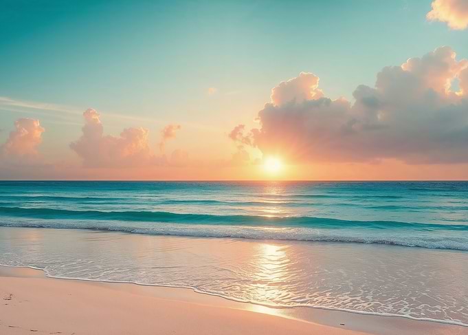 Sunrise at a Paradise Beach