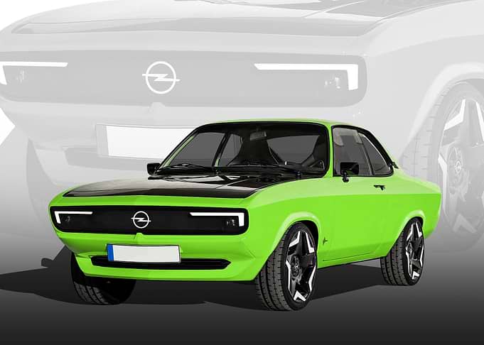 Green Opel Manta