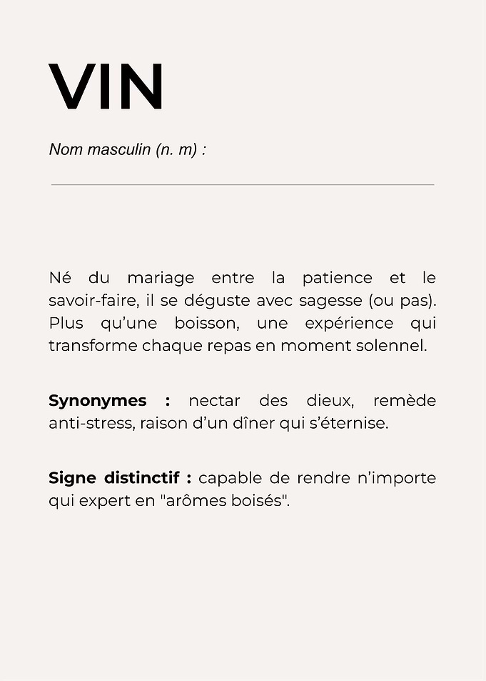 'VIN' – Un grand cru pour votre déco 🍷