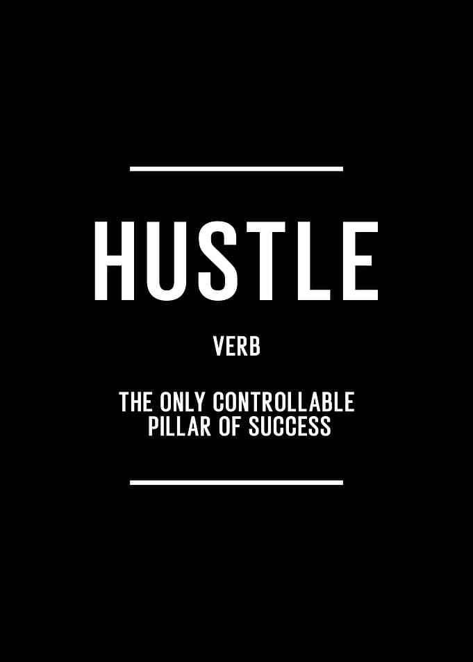 HHustle Definition | Inspirational Quotes Wall Art for Work
