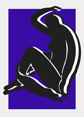 Black and White Figure