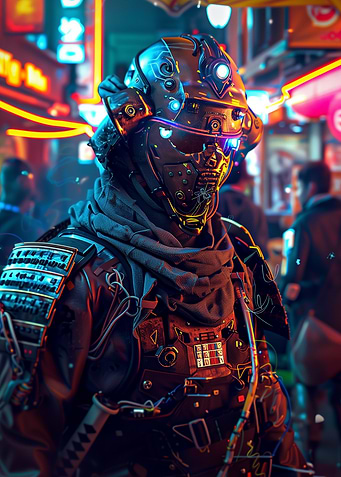 Cyberpunk Samurai