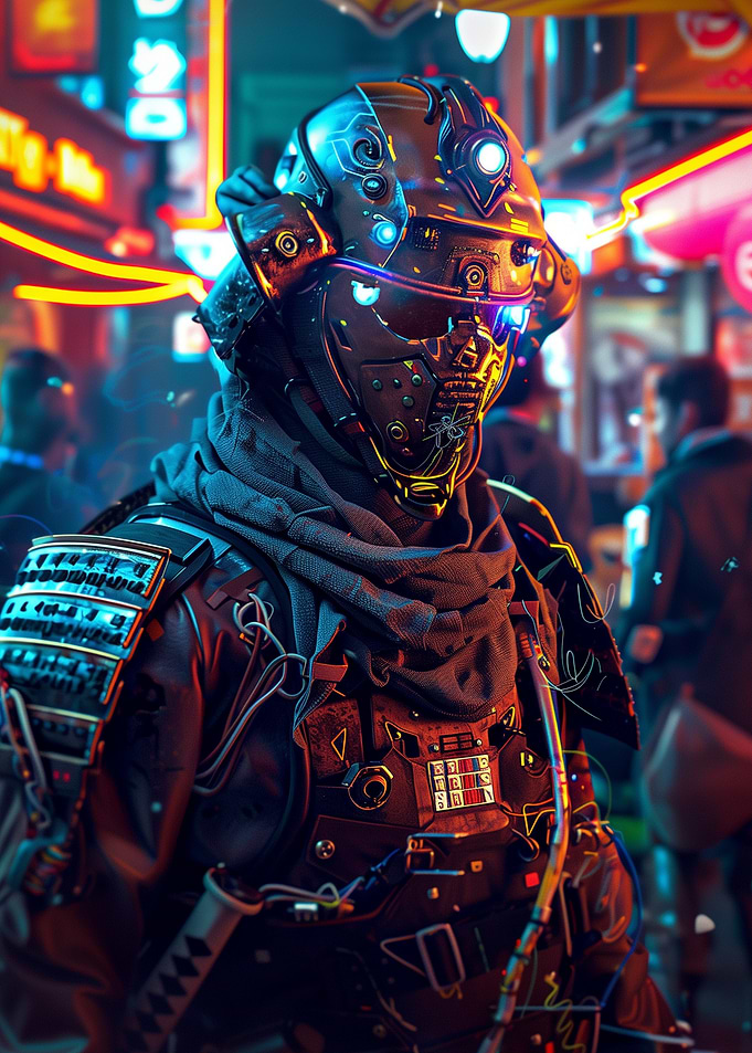 Cyberpunk Samurai