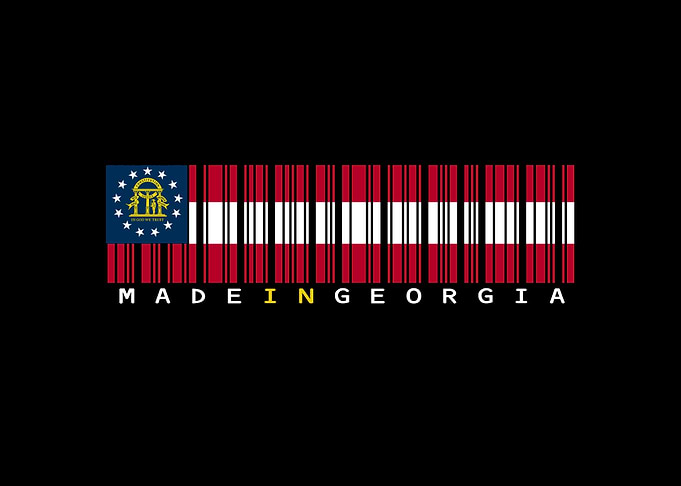 Georgia State Flag Barcode