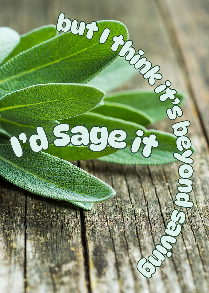 Sage Pun Poster