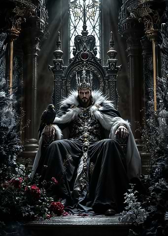 Dark King on Throne