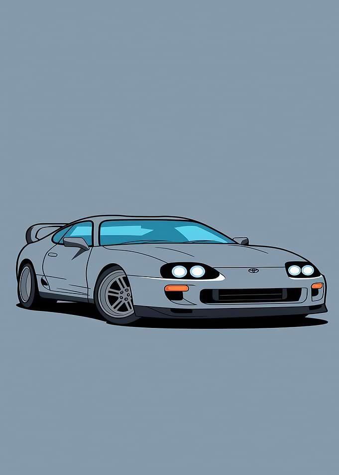 Toyota Supra Illustration