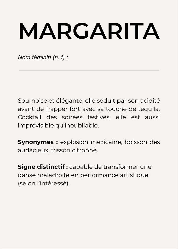 'MARGARITA' – L’acidulé qui secoue 🍋🌶️