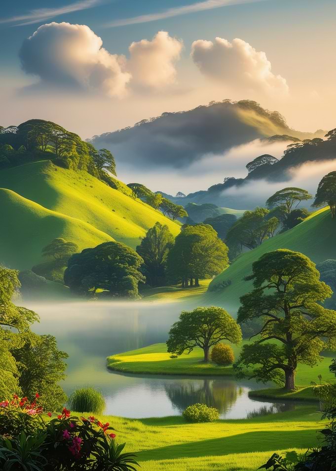 Serene Valley Landscape