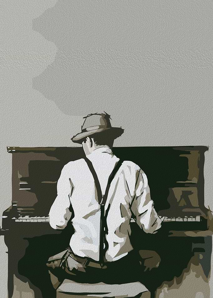 Man Playing Piano