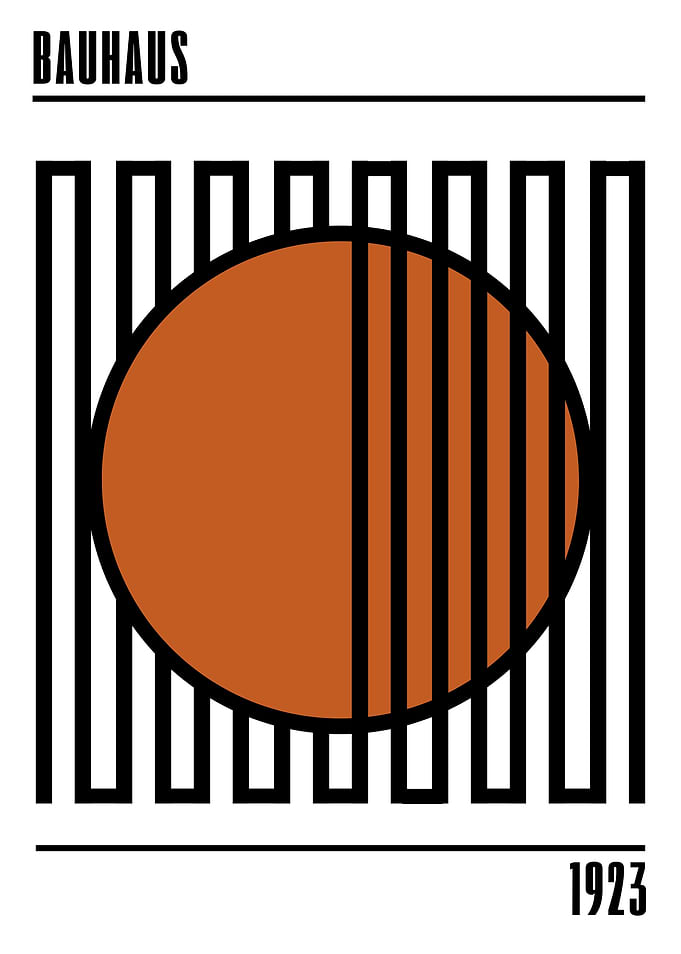 Bauhaus Geometric Art Print