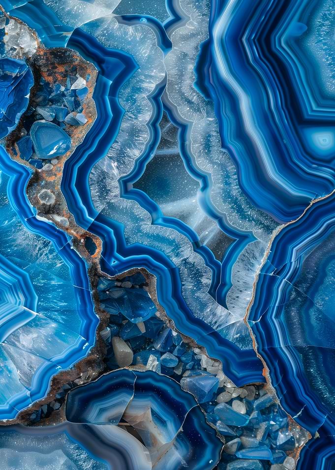 Blue Agate Crystal