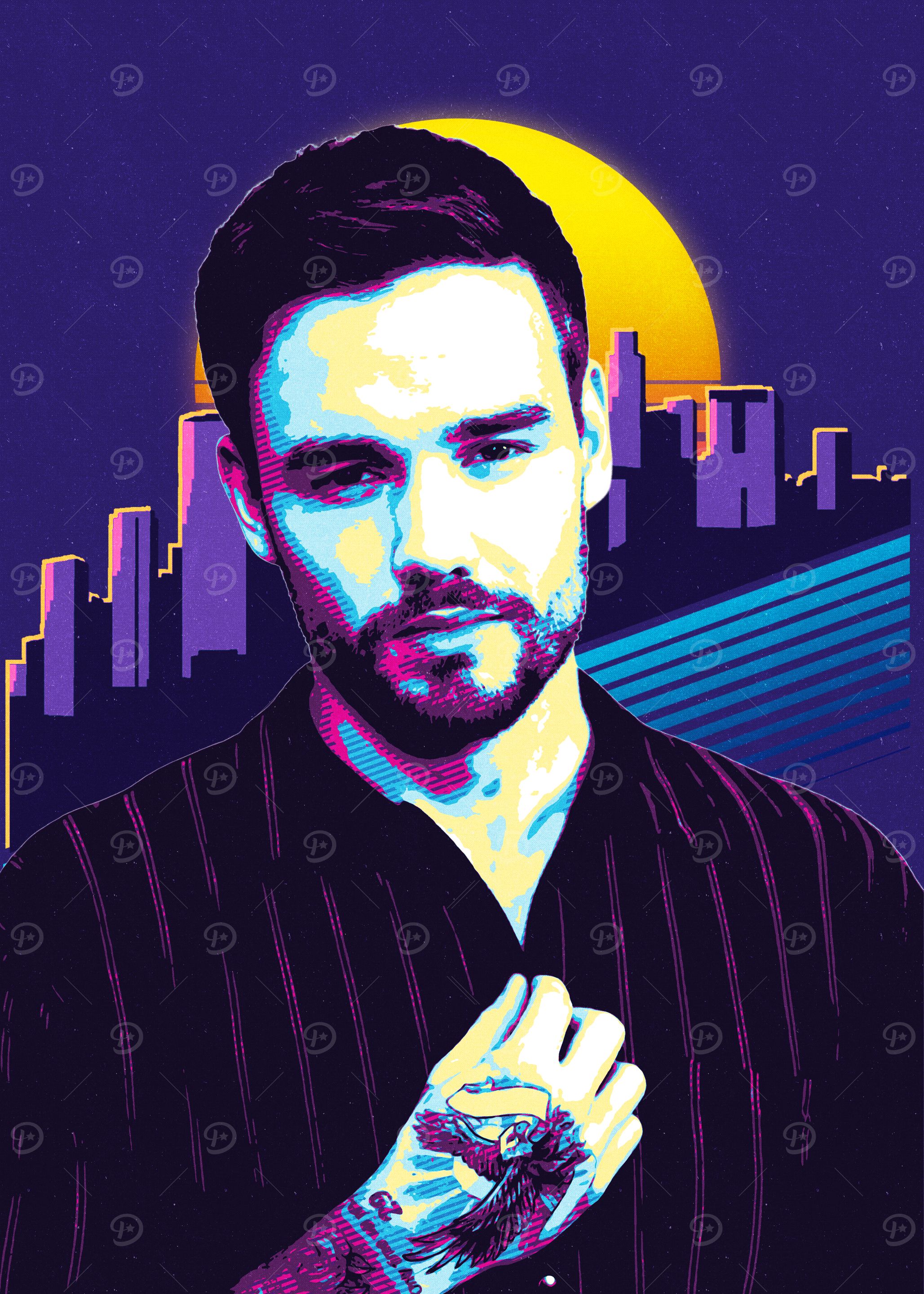 Liam Payne Retro Art